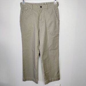 Patagonia Stand Up Cropped Pants Womens 4 Shale Beige Organic Cotton Outdoors